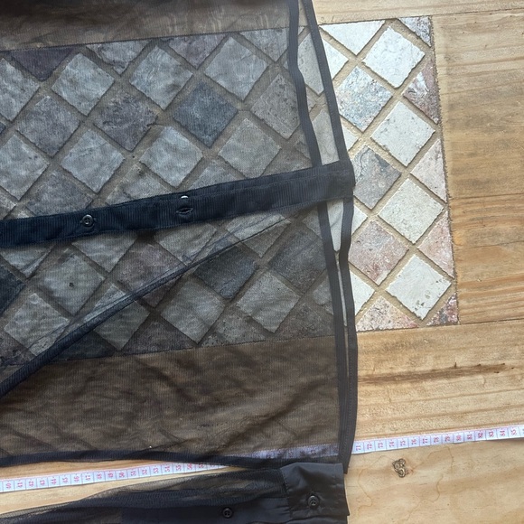 Diesel Sheer Black Long Sleeve Button-Up Shirt, Size M, Brand New - Picture 6 of 12